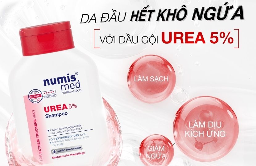 Dầu gội Urea 5% giải pháp cho da đầu nhạy cảm 